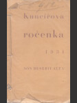 Kuncířova ročenka 1931 - náhled