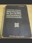 Die Welt als Wille und Vorstellung I./Svět jako vůle a představivost I. - náhled