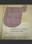 Osadní notes 18. Šest oblíbených osadních písní s doprovodem kytary - náhled