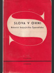 Slova v ohni básníci bojujícího Španělska - náhled