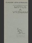 Mýtus a význam - náhled