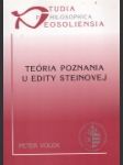 Teória poznania u Edity Steinovej - náhled