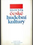 Slovník české hudební kultury - náhled