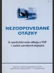 Nezodpovedané otázky - náhled