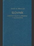 Slovník cudzích slov a výrazov v slovenčine  - náhled