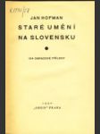 Staré umění na Slovensku - náhled