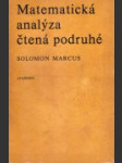 Matematická analýza čtená podruhé - náhled