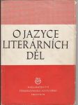 O jazyce literárních děl - náhled