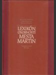 Lexikón osobností mesta Martin - náhled