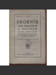 Sborník věd právních a státních, ročník XXVII, sešit 1. a 4./1927 (2 svazky, chybí číslo 2. a 3.) - právo (není kompletní) - náhled