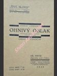 Ohnivý oblak - kázání pro neděle a svátky církevního roku - díl i. období vánoční - linhardt róbert - náhled