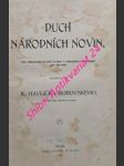 DUCH NÁRODNÍCH NOVIN,spis, obsahující úvodní články z Národních Novin roků 1848, 1849, 1850 - BOROVSKÝ Karel Havlíček - náhled