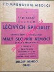 Compendium medici - indikační seznam léčivých specialit - kundera miloš - náhled