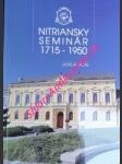 Nitriansky seminár 1715 - 1950 - belás ladislav - náhled