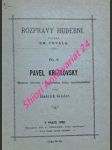 PAVEL KŘÍŽKOVSKÝ - Nástin života i působení jeho uměleckého - GEISLER Jindřich - náhled