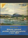 Historie založení pražské osobní paroplavby v roce 1865 - náhled