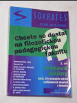 Chcete se dostat na filozofickou pedagogickou fakultu? - světové dějiny - náhled