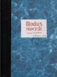 Modus vivendi - náhled