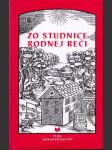 Zo studnice rodnej reči - náhled