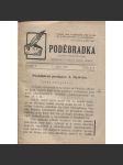 Poděbradka, ročník I./1917, číslo 8-9 a 19.-22./1919 (časopis pohnuté doby) [Prohlášení poslance J. Dyricha] - exil, USA - náhled