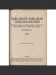 Odborové sdružení českoslovanské, ročník XVII./1913 [Statistický časopis a ústřední orgán českoslov. odborových a vzdělávacích spolků] odbory - náhled