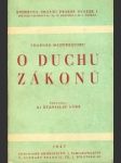 O duchu zákonů - náhled