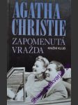 Zapomenutá vražda - christie agatha - náhled