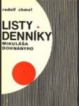 Listy a denníky Mikuláša Dohnányho - náhled