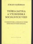 Teória jazyka a východiská sociálnych vied - náhled