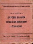 Kapesní slovník lužicko-česko-jihoslovanský a česko-lužický - náhled