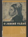 O jediné vládě - náhled