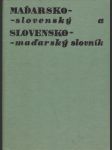 Maďarsko-slovenský a slovensko-maďaský slovník - náhled