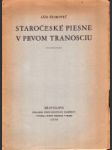 Staročeské piesne v prvom Tranosciu - náhled