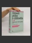 Ústavní právo a státověda. Díl II, Ústavní právo České republiky. Část 1 - náhled