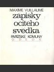 Zápisky očitého svědka Pařížské komuny - náhled