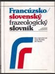 Francúzsko-slovenský frazeologický slovník  G-Z - náhled