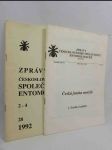 Zprávy Československé společnosti entomologické při ČSAV 1992, No. 1-4 - náhled