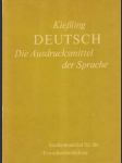 Deutsch Die Ausdrucksmittel der Sprache - náhled