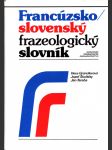 Francúzsko/slovenský frazeologický slovník a-f, g-z - náhled