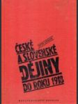 České a slovenské dějiny do roku 1918 - náhled