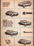 Seznam náhradních dílů vozů Škoda 1000 MB, 1000 MB de Luxe, 1000 MBX de Luxe, 1000 MBG de Luxe, 1100 MB de Luxe, 1100 MBX de Luxe - náhled