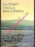 Zápisky paula bruntona - svazek 4.1 - meditace - brunton paul - náhled