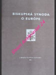 Európska biskupská synoda 1991 - prehlasenie - tondra františek - náhled