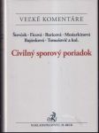 Civilný sporový poriadok Veľké komentáre (veľký formát) - náhled