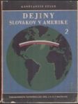 Dejiny Slovákov v Amerike II. - náhled