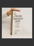 Slovník latinských citátů. 4328 citátů s českým překladem a výkladem - náhled