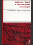 Malé dějiny české a středoevropské psychologie - náhled