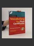 Cambridge vocabulary for First certificate : self-study vocabulary practice : with answers - náhled