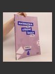 Matematika pro střední školy. 4. díl, Funkce I. Pracovní sešit - náhled