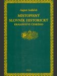 Místopisný slovník historický království českého - náhled